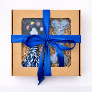 Zestaw prezentowy dla psa niebieski